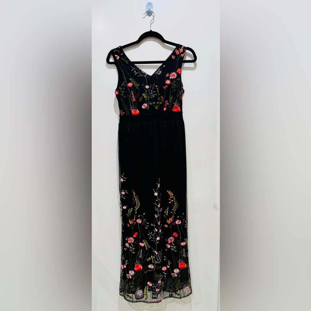 Candalite Petite Floral Sleeveless Maxi Dress